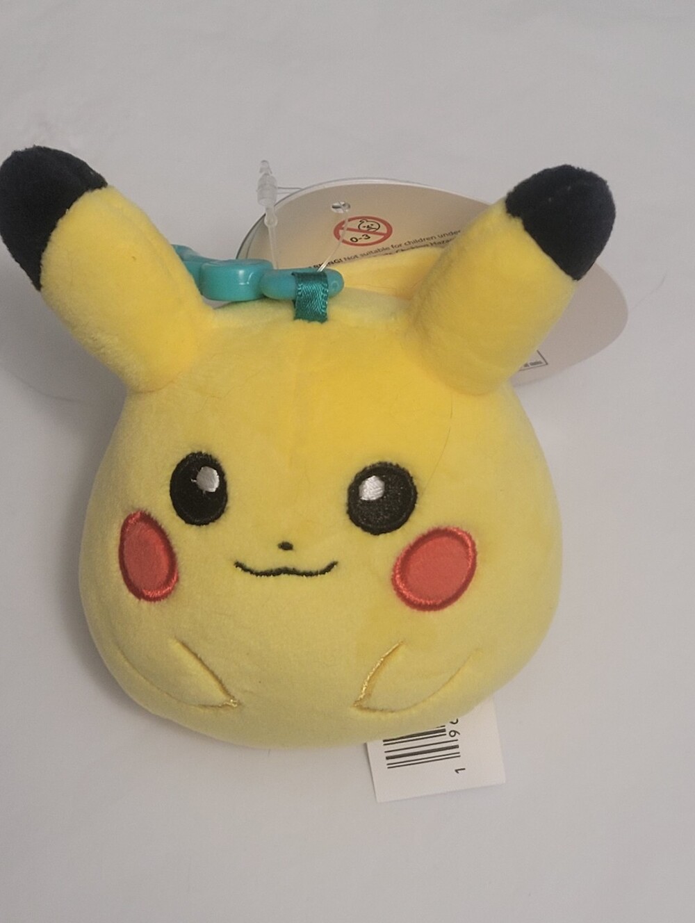 NWT Squishmallows Pokemon Pikachu Bag Clip Keychain